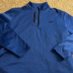 Callaway Royal Blue Quarter-Zip Top